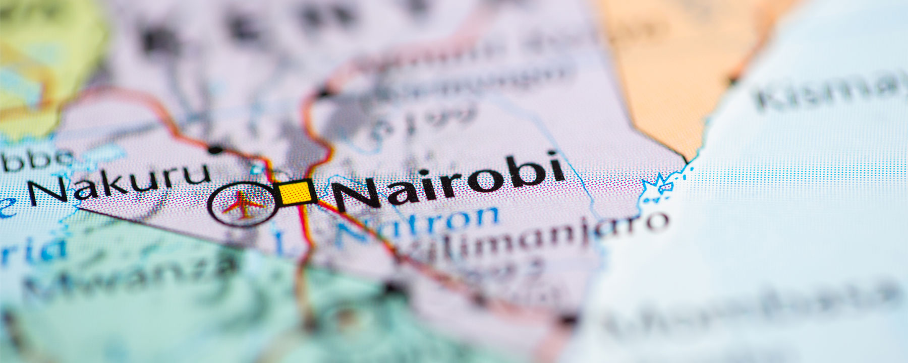 Nairobi on map
