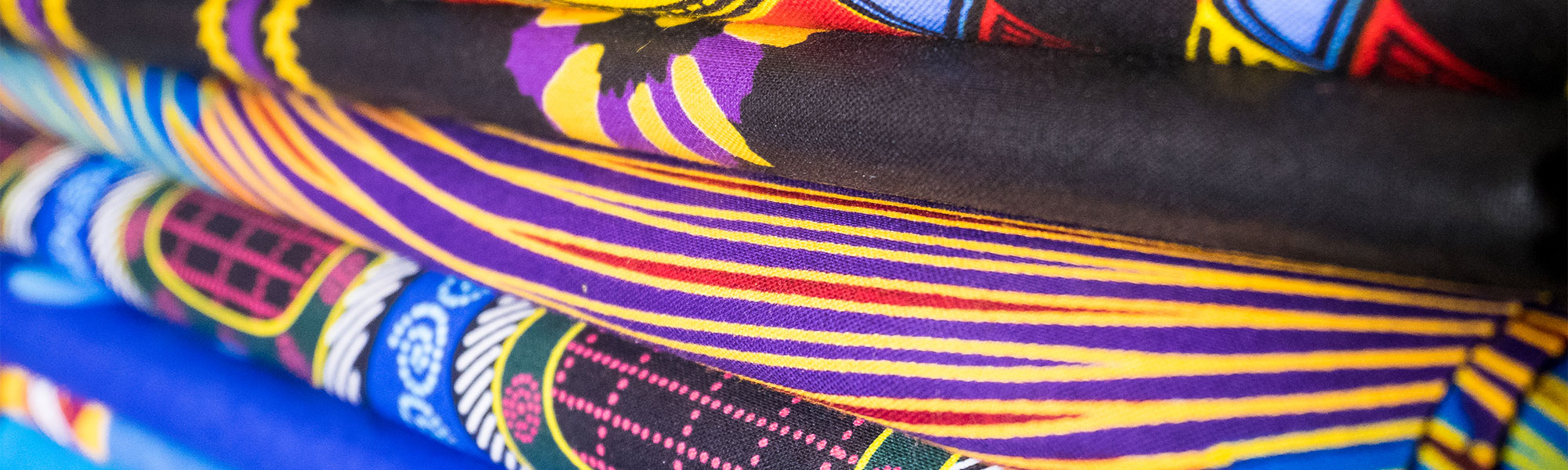 Colourful African fabric
